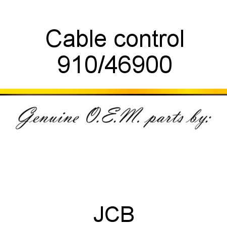 Cable, control 910/46900