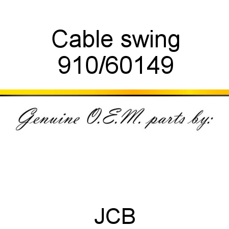 Cable, swing 910/60149