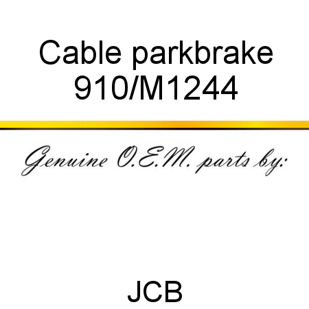 Cable, parkbrake 910/M1244