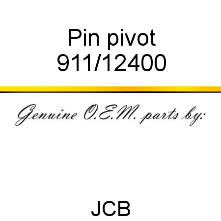 Pin, pivot 911/12400