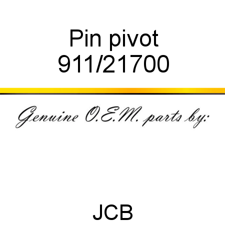Pin, pivot 911/21700