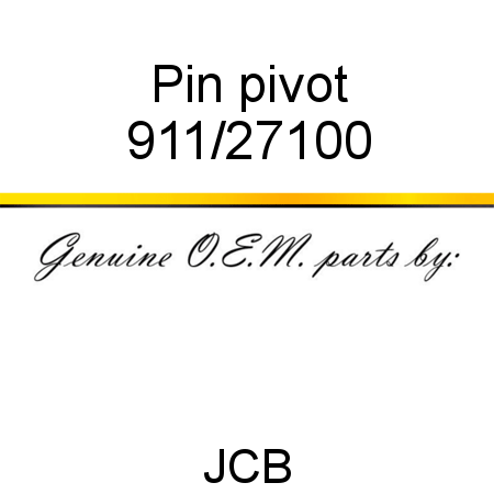 Pin, pivot 911/27100