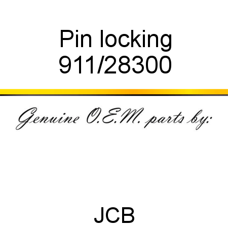 Pin, locking 911/28300