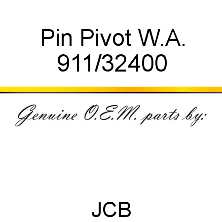 Pin, Pivot W.A. 911/32400