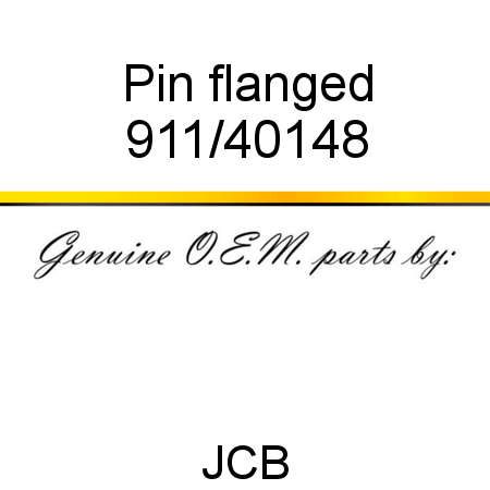 Pin, flanged 911/40148