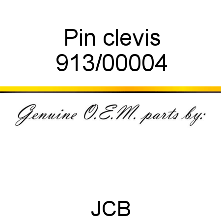 Pin, clevis 913/00004