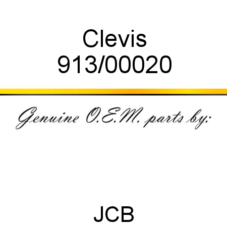 Clevis 913/00020