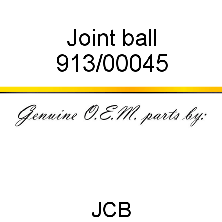 Joint, ball 913/00045