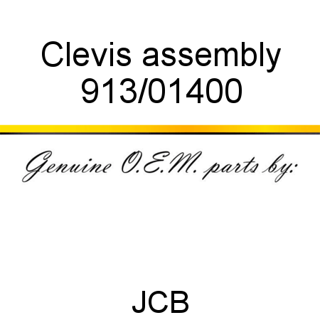 Clevis, assembly 913/01400