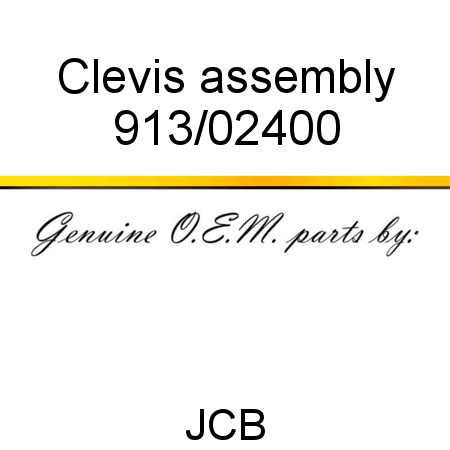 Clevis, assembly 913/02400