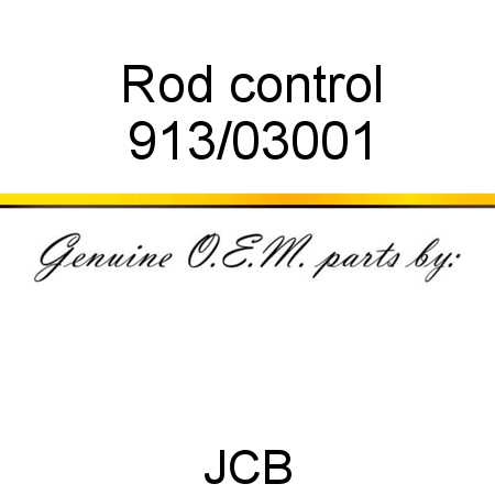 Rod, control 913/03001