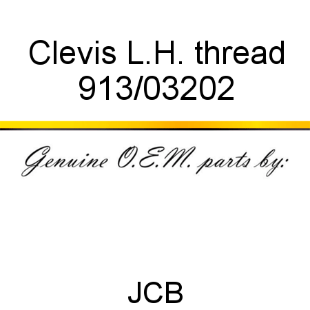 Clevis, L.H. thread 913/03202