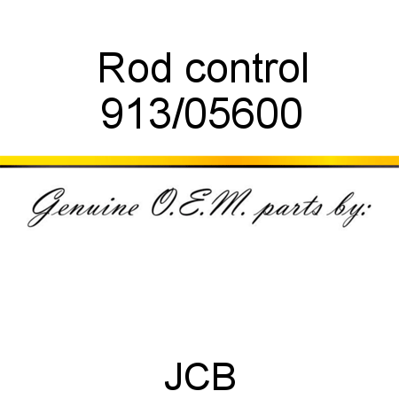 Rod, control 913/05600