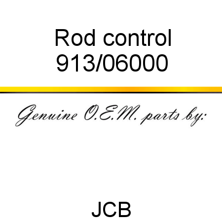 Rod, control 913/06000