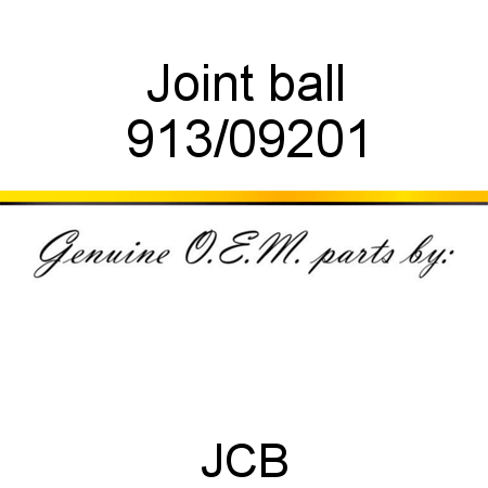 Joint, ball 913/09201