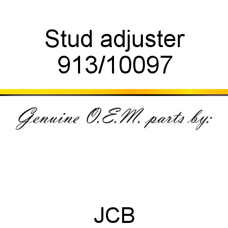 Stud, adjuster 913/10097