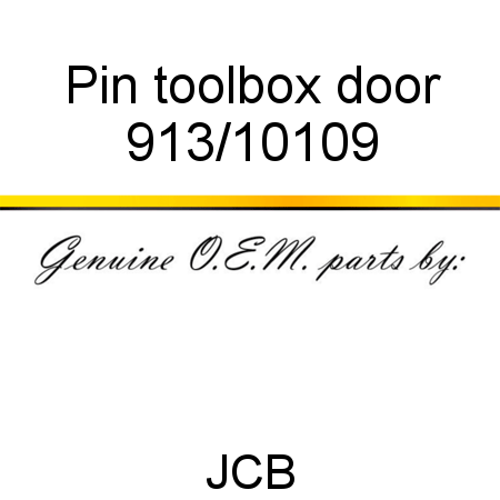 Pin, toolbox door 913/10109