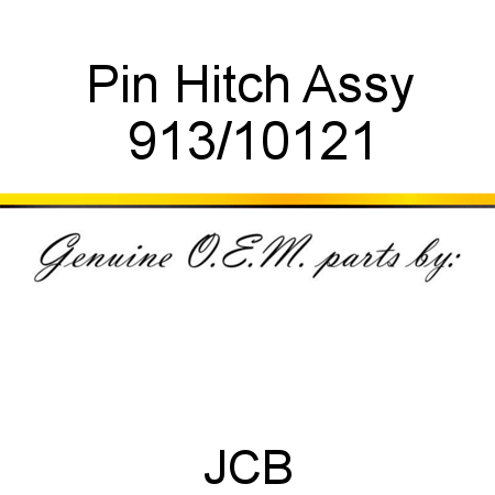 Pin, Hitch Assy 913/10121