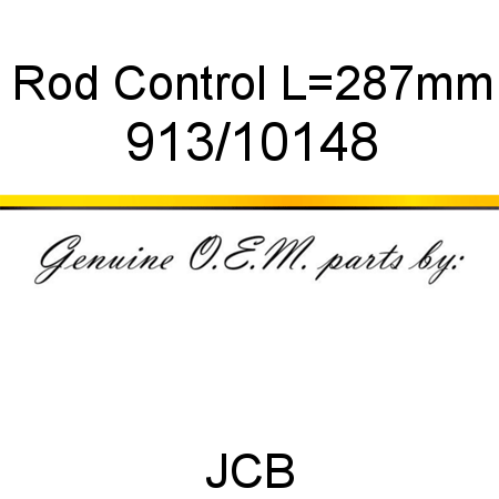 Rod, Control, L=287mm 913/10148