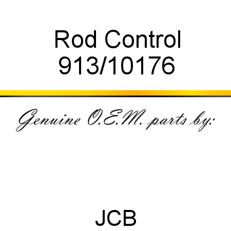 Rod, Control 913/10176