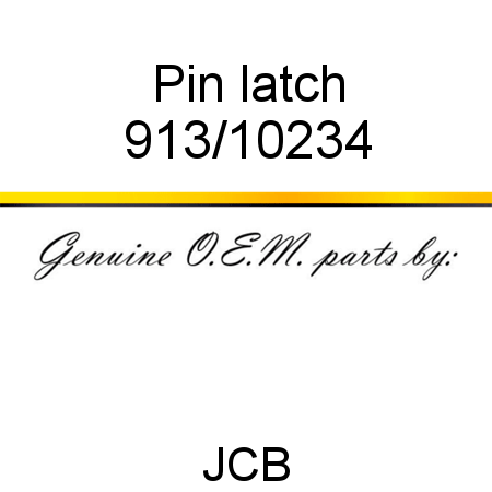 Pin, latch 913/10234