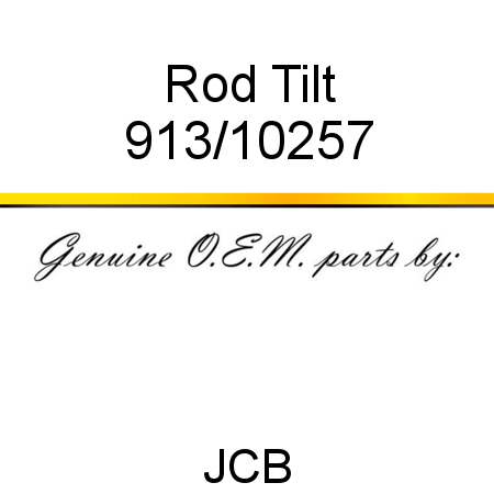 Rod, Tilt 913/10257