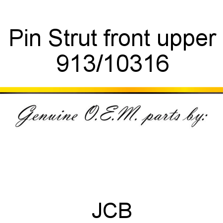 Pin, Strut front upper 913/10316