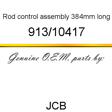 Rod, control assembly, 384mm long 913/10417