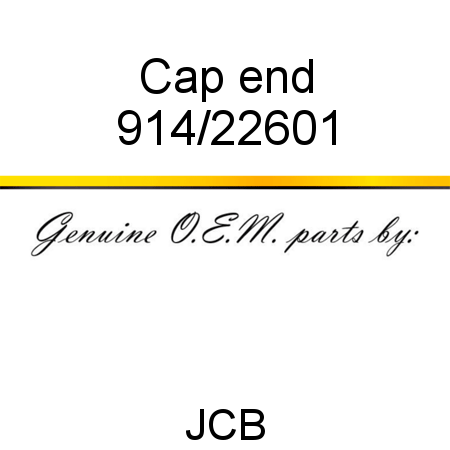 Cap, end 914/22601