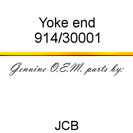 Yoke, end 914/30001