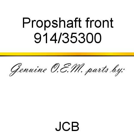 Propshaft, front 914/35300