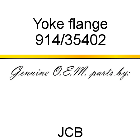 Yoke, flange 914/35402