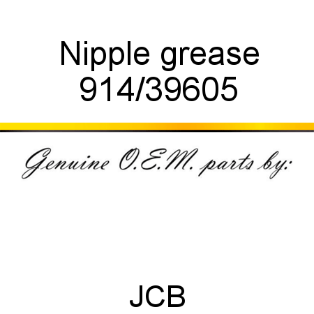 Nipple, grease 914/39605