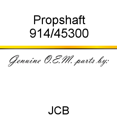 Propshaft 914/45300