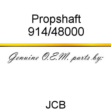 Propshaft 914/48000