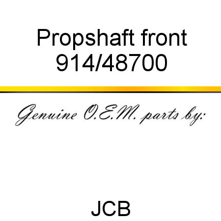 Propshaft, front 914/48700