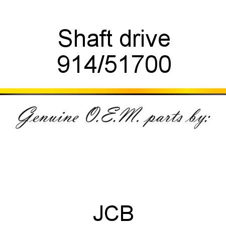 Shaft, drive 914/51700