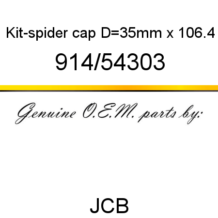 Kit-spider, cap D=35mm x 106.4 914/54303