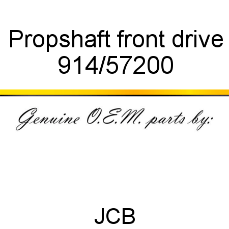 Propshaft, front drive 914/57200