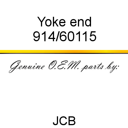 Yoke, end 914/60115