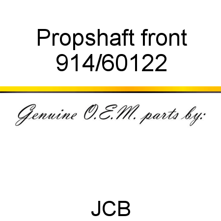 Propshaft, front 914/60122
