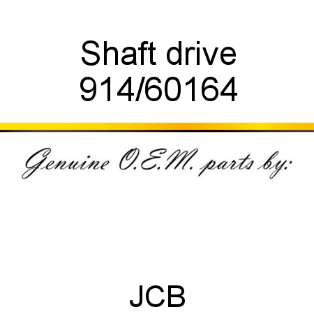 Shaft, drive 914/60164