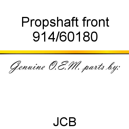 Propshaft, front 914/60180