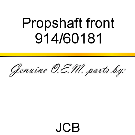 Propshaft, front 914/60181