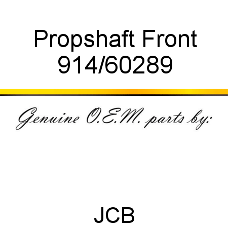 Propshaft, Front 914/60289
