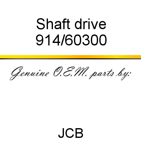 Shaft, drive 914/60300
