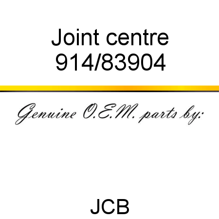 Joint, centre 914/83904