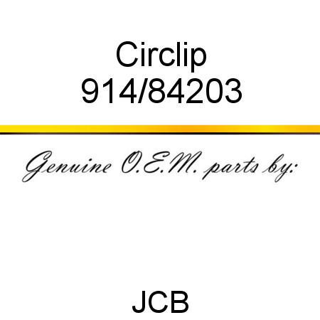 Circlip 914/84203
