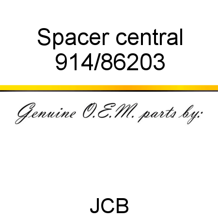 Spacer, central 914/86203