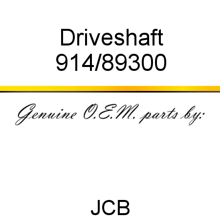 Driveshaft 914/89300